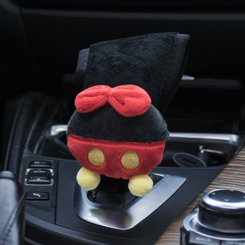 14#기어 커버 - 레드 오리 엉덩이 - 피부 친화적인 플러시 천 - 블랙