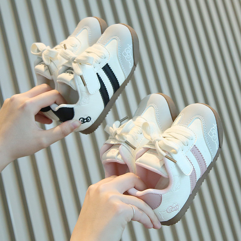 Girls' Forrest Gump Shoes 2026 Spring and Autumn Children's Sports Shoes Casual Sneakers New Style Little Girls' White Shoes Baby German Training Shoes