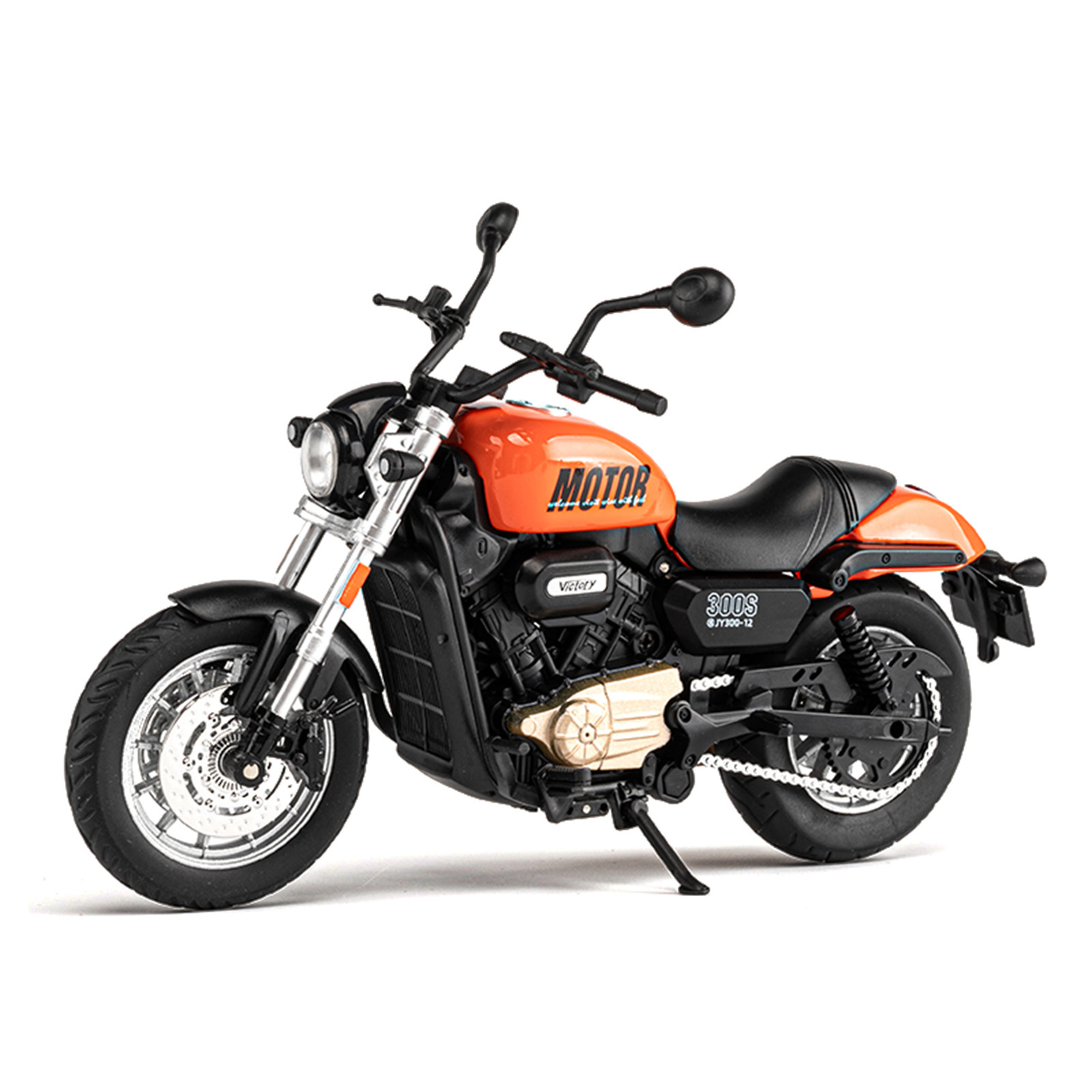 Modelo de motocicleta de aleación 1:12, motocicleta Chuanqi, simulación de amortiguador, dirección, coche de juguete para niños, caja ciega transfronteriza, dropshipping