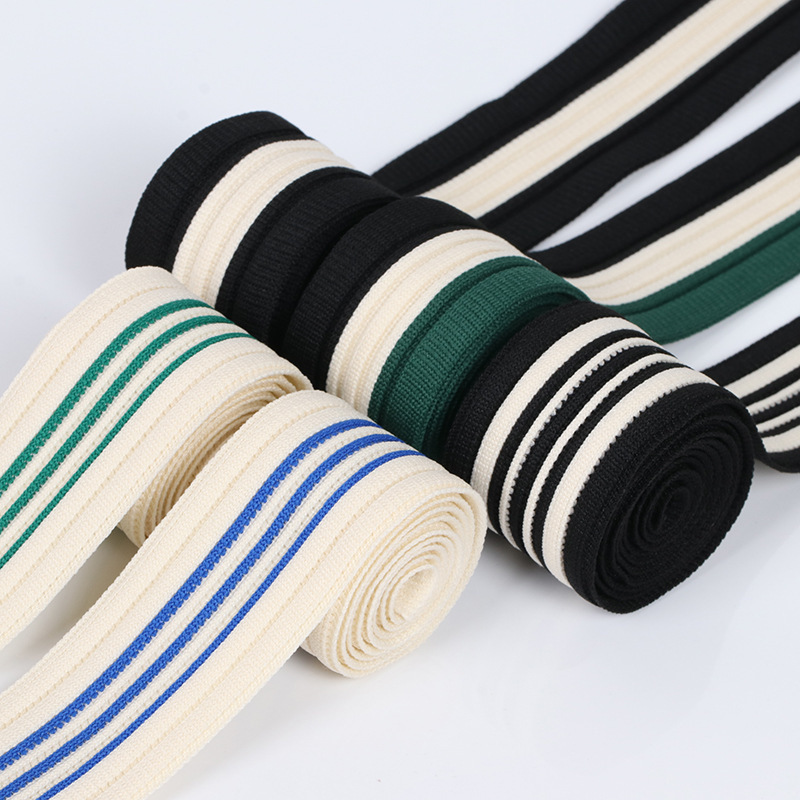 Spot 4cm Polyester High Elastic Belt Sports Children's Wear Pants Side Decoration with Intercolor Stitching Rib Ribbon Clothing Spot 4cm Polyester High Elastic Belt Sports Children's Wear Pants Side Decoration with Intercolor Stitching Rib Ribbon Clothing