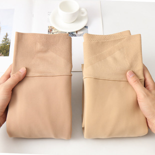 Women's Outer Wearing Fleece-lined Thickened Leggings Autumn and Winter Flesh-colored Light-leg Artifact Skin Color Wide Waist Belly-lifting Hip Cashmere Fleece