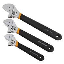 包胶活扳手沾塑家用多功能维修活动扳手多功能电工薄款扳手一整套