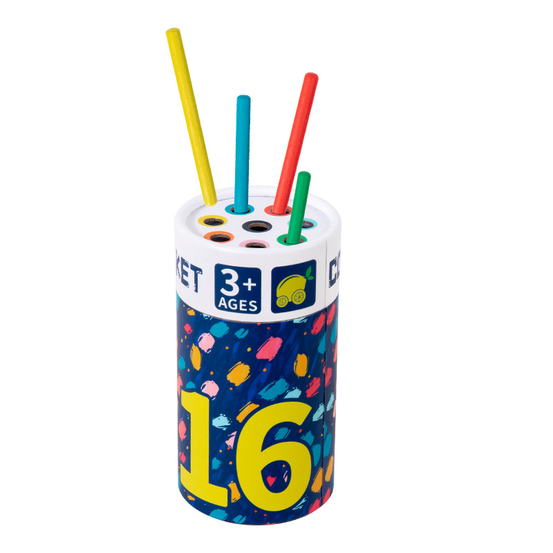 Nuevos productos transfronterizos Cubo de clasificación de colores de rompecabezas para niños 1-3 años Cognición de colores para bebés Cubo de clasificación de educación temprana Montessori