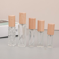 F002-ハイエンドポータブル 5ML10ML 木製カバー香水ボトルスプレー空ボトルトラベルサイズ 20ML 香水ボトル