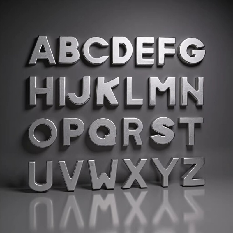 26 alloy English letters diy wristband key chain pet collar accessories 8mm smooth 26 alloy English letters diy wristband key chain pet collar accessories 8mm smooth