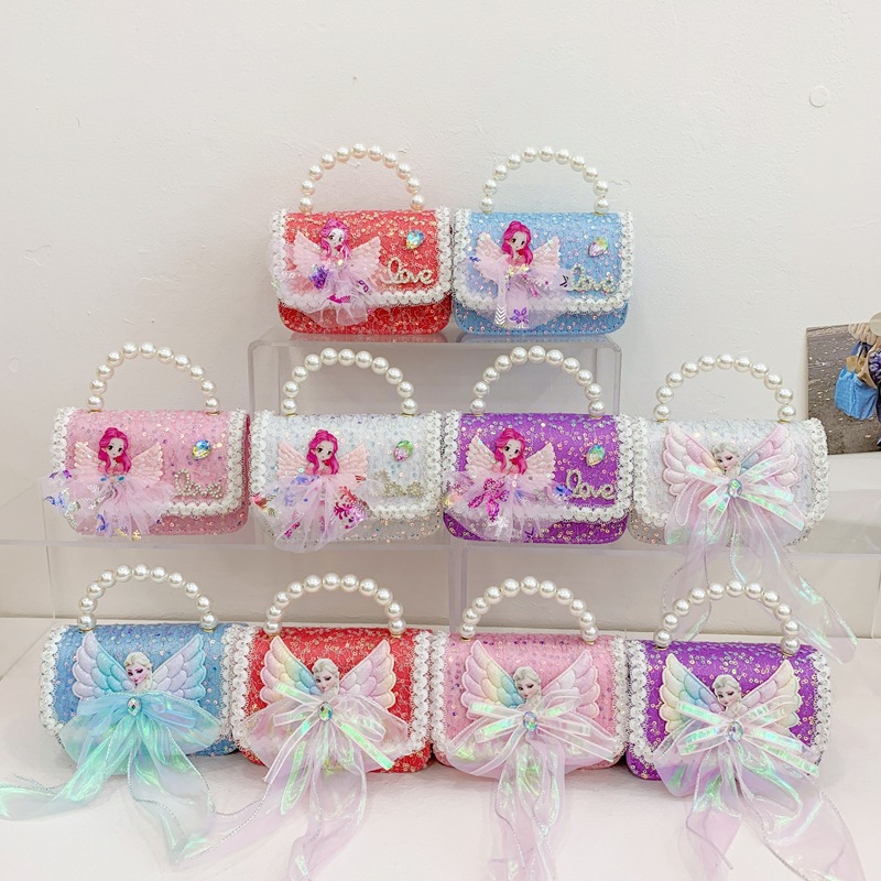 Bolsos para niños accesorios de perlas bolsos de hombro para niñas bolsos de mochila para niños bolsos accesorios para bebés rojos bolsos de cambio