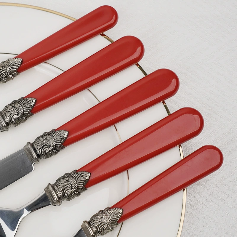 (Cross-border trading), retro handle, spoon stainless steel, tableware, fork, set