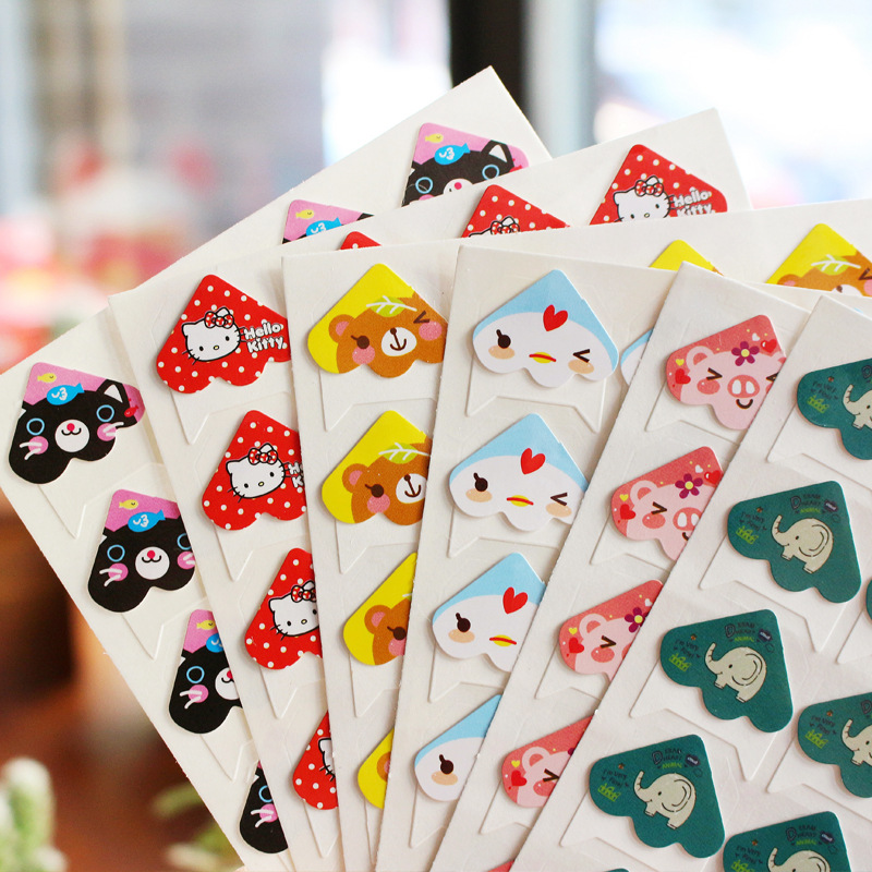 批发创意款相册角贴复古相角贴卡通装饰贴角DIY相册固定照片有胶