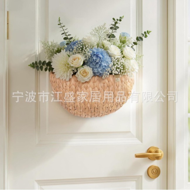 扇形花边装饰壁挂篮葫芦草墙挂篮悬挂式绿植花卉储物篮起订小