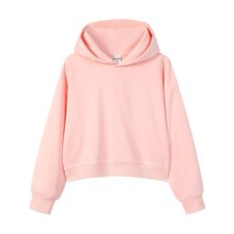 Marca de moda de color sólido con capuchón de plata, camiseta corta de hombro para mujeres otoño y invierno pesado 450g con camiseta con capuchón cálida y casual