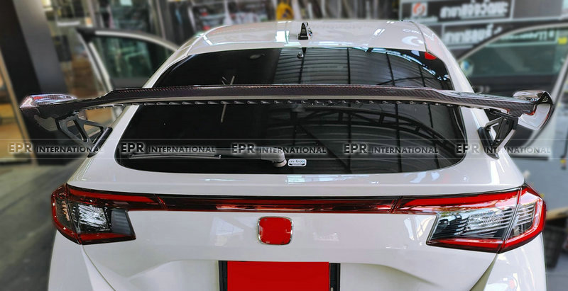 Suitable for Honda Type R Fl5 Carbon Fiber Modification Parts Modulo Dry Carbon Rear Wing Rear Spoiler Fixed Wing