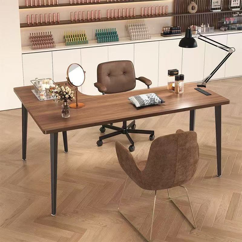 Corner Manicure Table, New Model for Nail Salons, Table and Chair Set, Vintage Mid-Century Style, Manicurist Workstation, Makeup Table