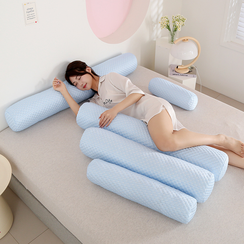 Summer Cool Ice Doudou Cylindrical Pillow Round Pillow Living Room Headrest Sofa Headrest Bed Sleeping Pillow