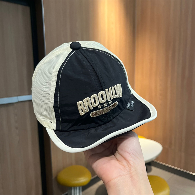 Sombreros para niños, sombrilla fina de verano, gorras de protección solar, gorras de béisbol de malla transpirable de moda para niños y niñas