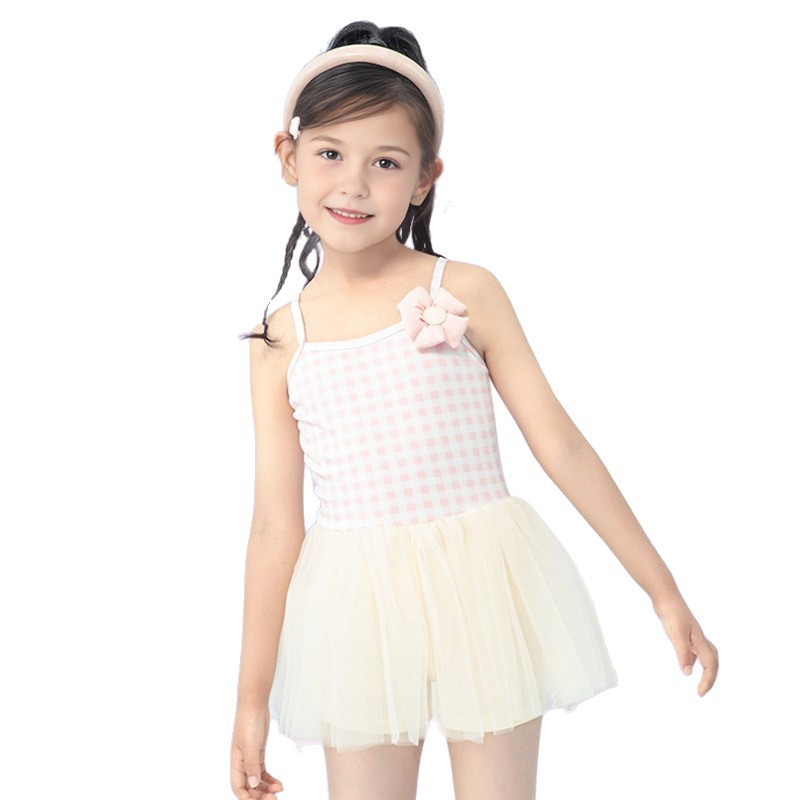 Traje de baño de natación para niños de verano para niñas, niños pequeños y medianos divididos en una pieza, linda princesa dividida, traje de baño para niñas al por mayor