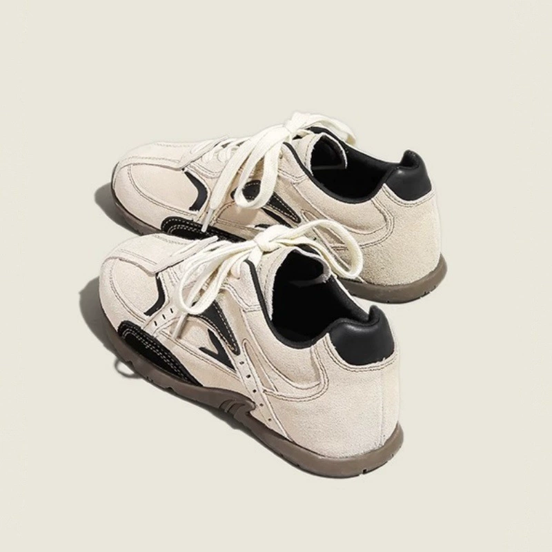 Женские кроссовки Ruojidi для тренировок, весна 2025, новые, нескользящие, из дышащей сетки, с жемчужной шнуровкой, легкие, повседневные.