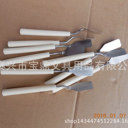 Manufacturer oil painting knife stainless steel flat head art supplies scraper paint palette knife oil painting spatula