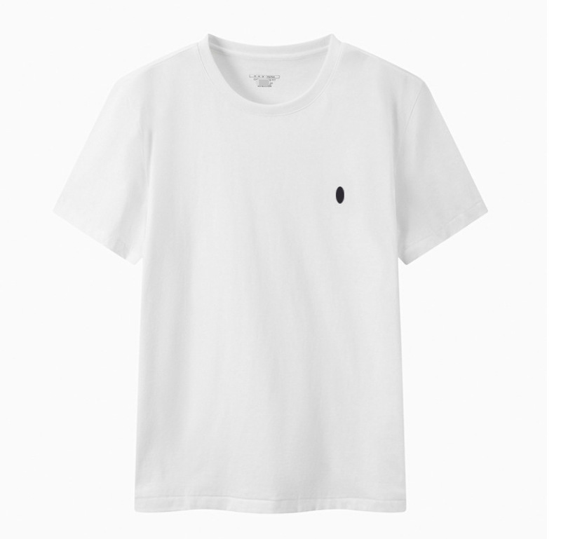 小馬標クロスボーダー夏男性丸首tシャツ半袖修身純綿刺繍r1上着カジュアル百合純綿|undefined