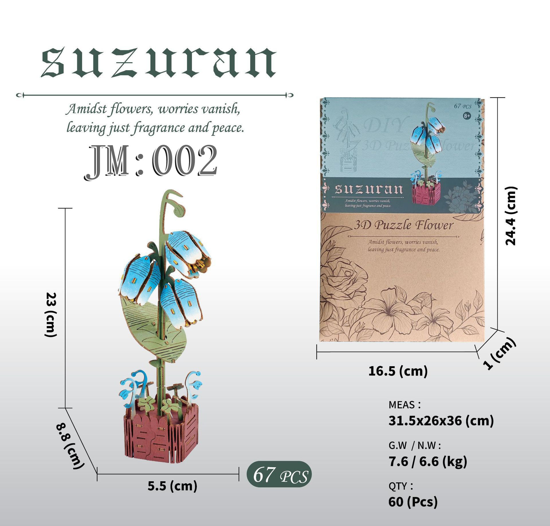 国境を越えて人気の科学教育知育玩具、木製花の手作りDIY小物製作キット、子供向け模型玩具材料パック