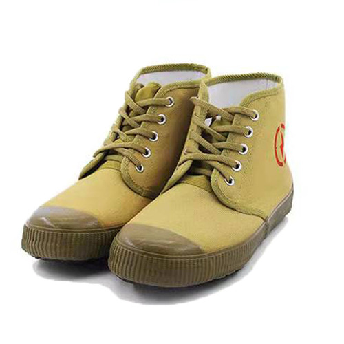 Yellow canvas insulated shoes 5kv high top 10 kV electrician shoes low voltage insulated yellow sneakers labor protection safety shoes