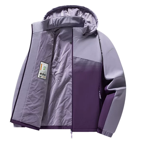 Outdoor Spring Rush Clothes Couple's Sports Jacket Cotton New Color Matching Trench Coat Spring and Summer Elastic Jacket Mountaineering Suit