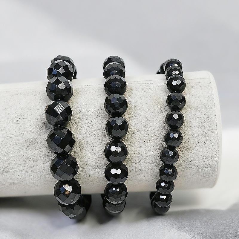 Shungite Russian Times Graphite Star Bracelet Non-Fading 108 Faceted Bracelet Bracelet