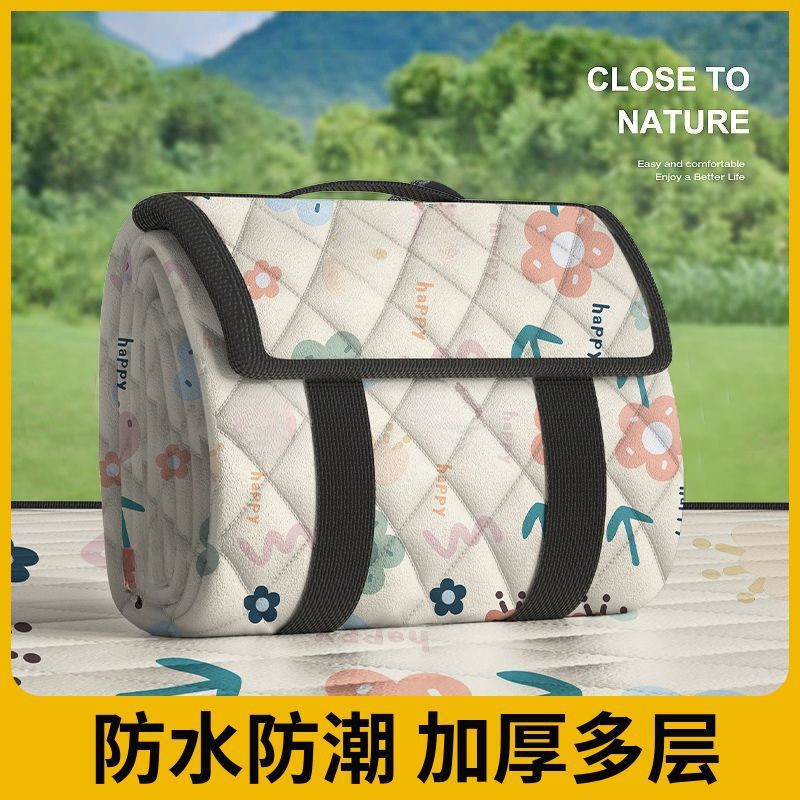 봄 나들이 피크닉 매트 방습 매트 야외 캠핑 휴대용 쿠션 나들이 방수 텐트 캠핑 피크닉 매트 기계 세탁 가능