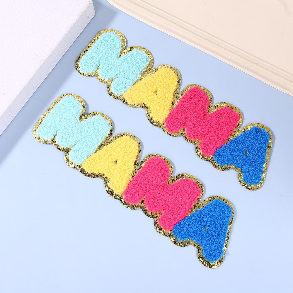 8g Weight Clothing Sticker Patches Classification 1 Piece Quantity Felt Material Letter Pattern Simple Style Style 1 Piece Simple Style Letter Felt Clothing Sticker Patches 3