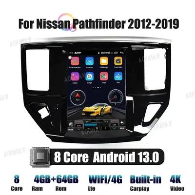 Car Radio Suitable for Nissan Pathfinder 2012-2019 Video Player Gps Navigator Hd (DVD Navigation) - 464carplay