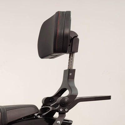 Suitable for Wuji CU250 bumper Motorcycle bumper - 24-upgraded-aluminum-alloy-folding-backrest-with-tail-rack-black