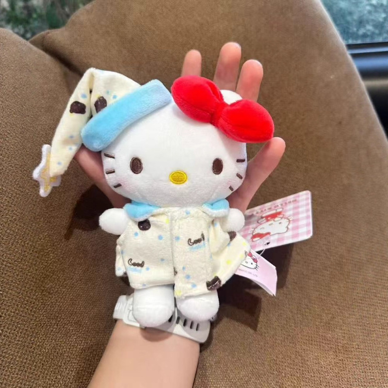 hellokitty包挂件晚安睡衣套装凯蒂猫玩偶卡通公仔钥匙扣包包挂饰|undefined