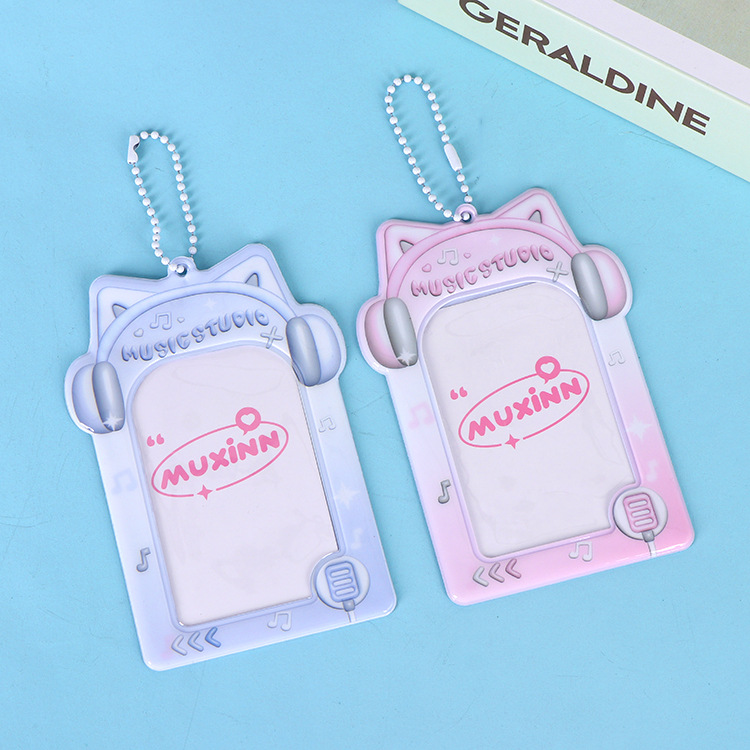 厂家直供创意pvc卡套学生公交卡饭卡防丢收纳卡包少女咕卡卡套