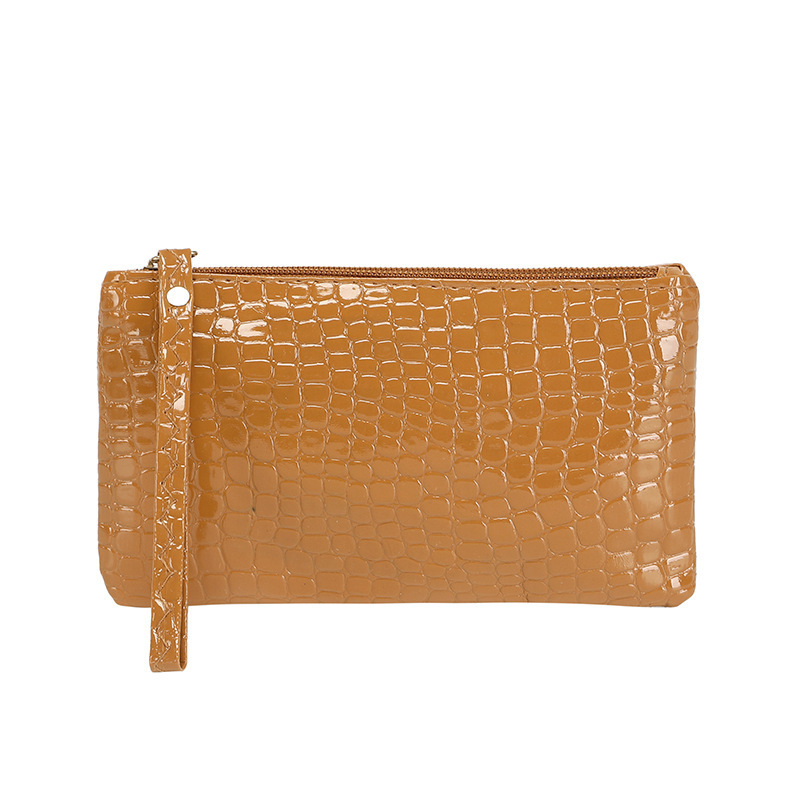 Bolso de Mano con Estampado de Cocodrilo de PU Cierre de Cremallera para Uso Diario