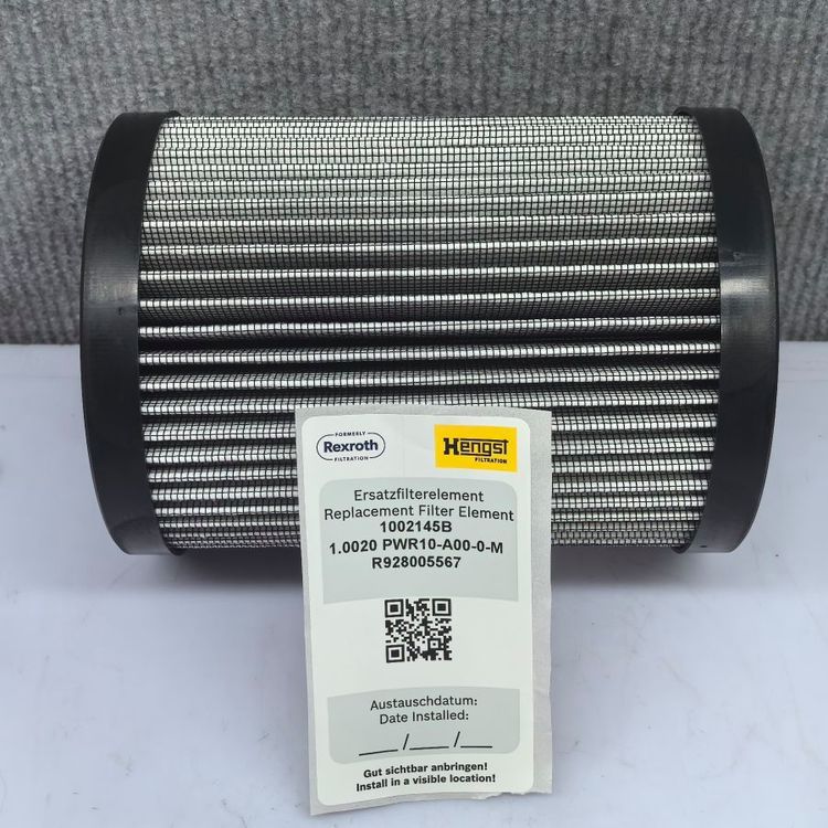 1002145B R928005567 1.0020PWR10-A00-0-M # Hengst液压滤芯，全
