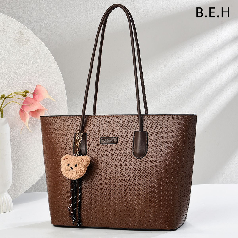 Tote Bag with Bear Pendant, Handbag, Underarm Bag, Taizhou Women's Bag, Single Shoulder Crossbody Bag Behtotebags Tote Bag with Bear Pendant, Handbag, Underarm Bag, Taizhou Women's Bag, Single Shoulder Crossbody Bag Behtotebags