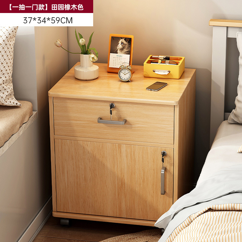 Tabernita de cabecera armario de almacenamiento doméstico armario de almacenamiento de alquiler gabinete de exhibición de alquiler pequeño estante de almacenamiento junto a la cama