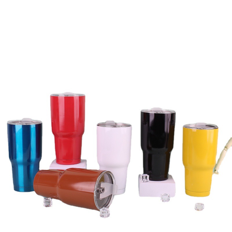 Suministre la taza portátil europea y americana del helado de 30oz 304 taza del aislamiento del vacío del coche taza de cerveza de la cola de la taza del coche de la custodia fría image 6