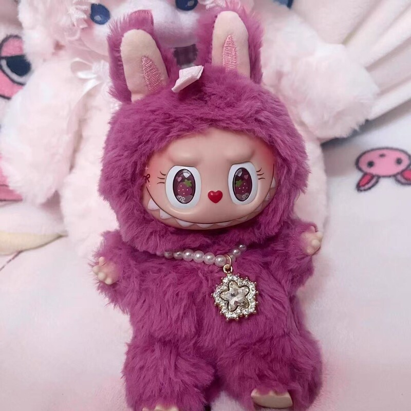 POPMART LABUBU 猫シリーズ ビニールぬいぐるみペンダント人形マカロンブラインドボックス装飾品|undefined