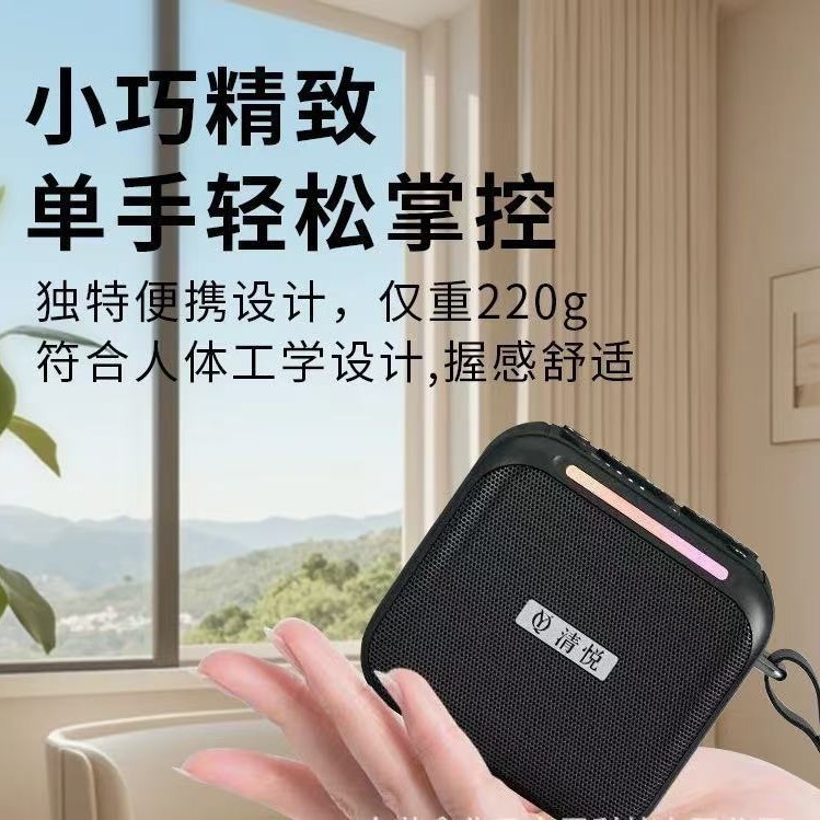 新款清悦S10蓝牙音响便携户外插卡收音录音机老人听戏播放器音箱|undefined