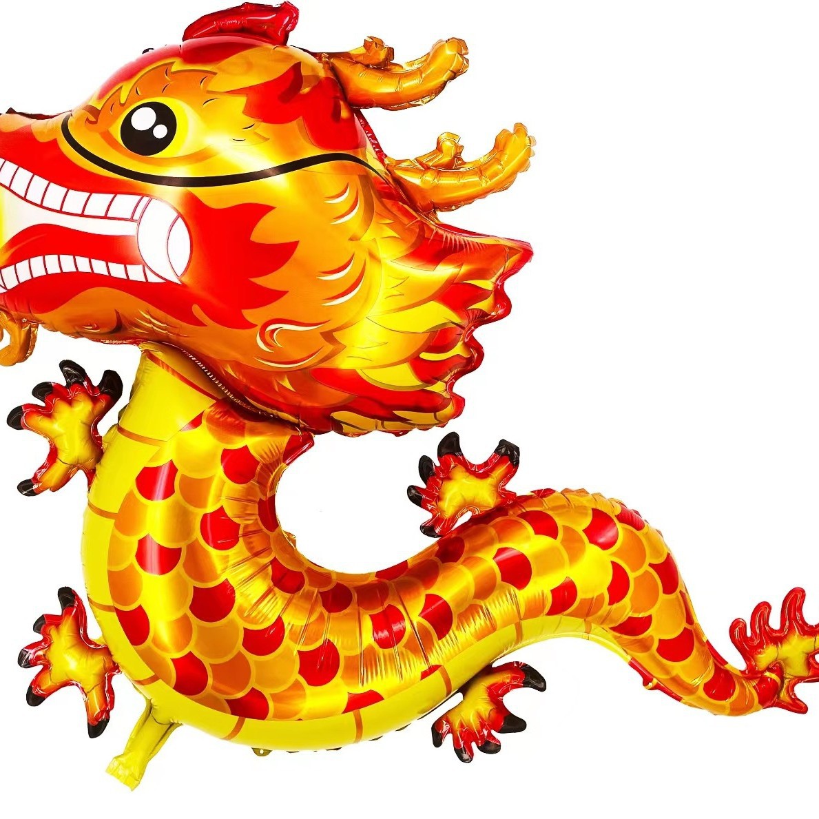 Dragón Año nuevo globo de papel de aluminio dragón chino dibujos animados doce Zodiaco lindo Año Nuevo diseño al por mayor