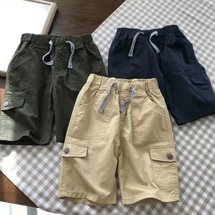 Boys Casual Shorts Summer Thin Practical All-match 110-170 Size Cotton Children's Pants Woven Cotton