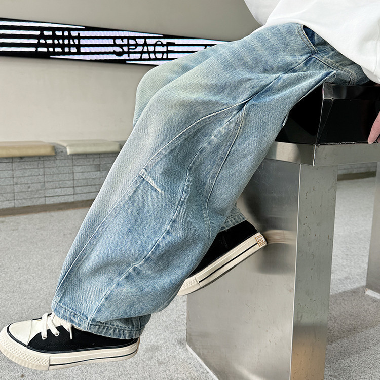 2510 Scimitar Jeans Denim Blue Trousers New Children's Miscellaneous European And American Jeans_voghion.com