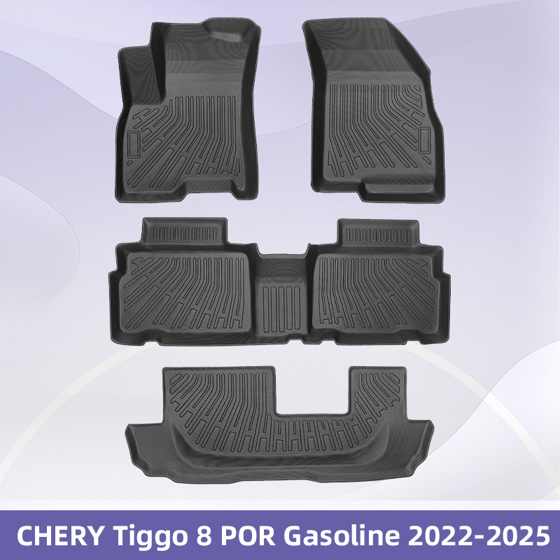 Para CHERY Tiggo 8 POR Fuel 2022 - 2025 TPE Foot Pad 3D All Weather Material Cojín