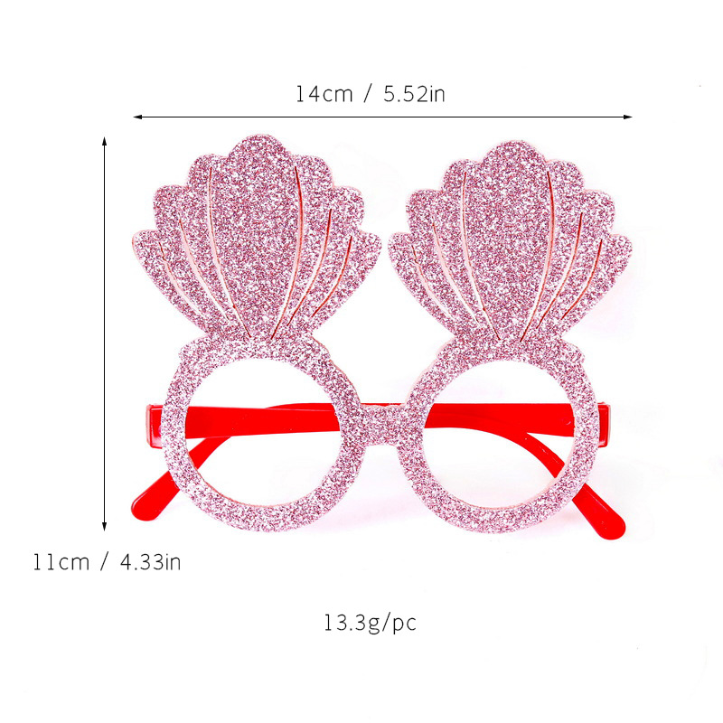 Gafas de fiesta hawaianas, gafas de tema divertido divertido, gafas decorativas de flor de sol flamenco