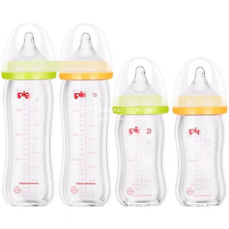 Anti-colic shatterproof children's feeding bottle, wide neck, 240 ml