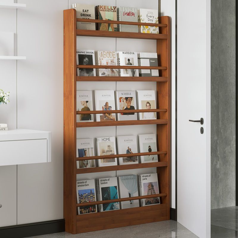 Small Bookshelf Behind the Door, Multi-Layer Ultra-Thin Bookcase, Narrow Gap Children's Bedroom Picture Book Magazine Storage Cabinet
