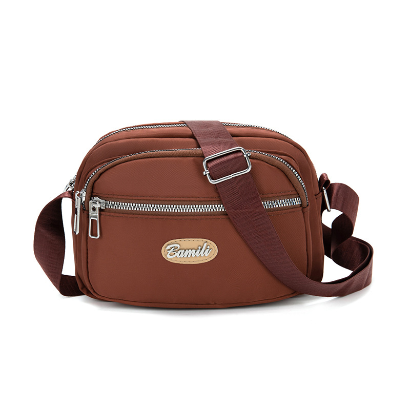 Bolso bandolera transfronterizo simple y versátil Bolso de tela de nailon ligero casual para mujer Bolso de moda Bolso impermeable al aire libre