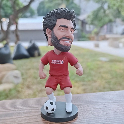 Football medium-sized doll Messi Neymar C Rosa Salah Pogba Beckham doll doll model ornaments