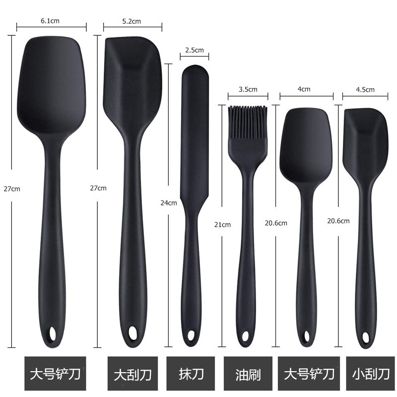 6 piezas raspador aceite cepillo traje pastel crema espátula pala