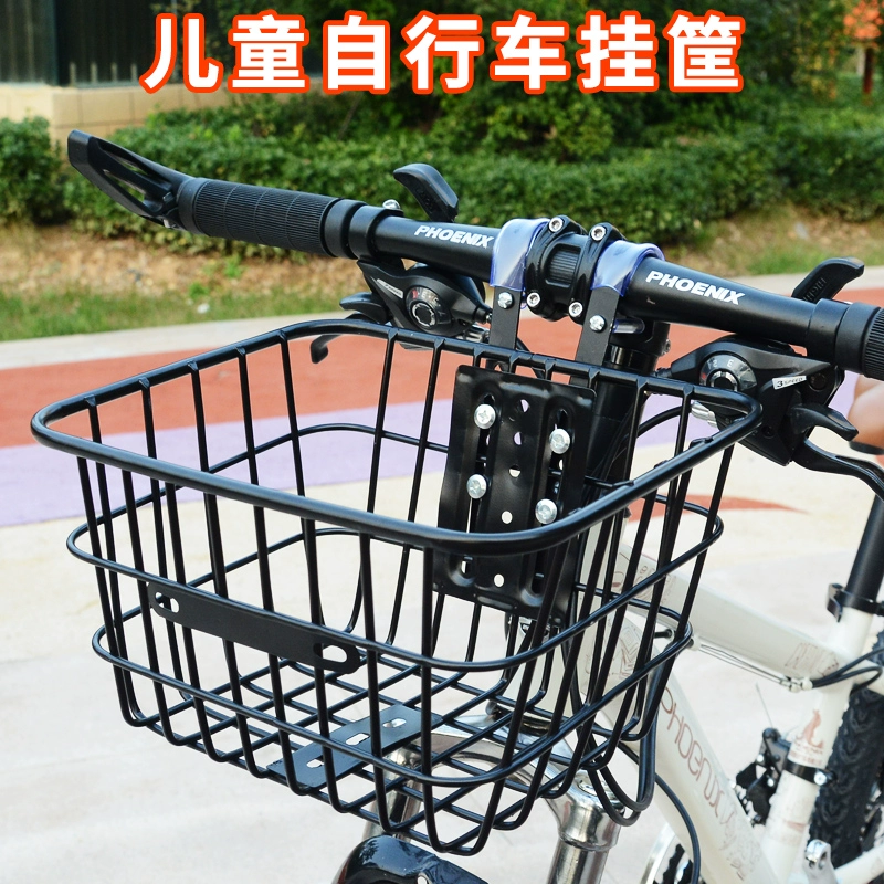 Детская велосипедная корзина электромобиль маленькая подвесная Корзина Горный велосипед синяя корзина Передняя подвесная корзина складная корзина для хранения велосипеда